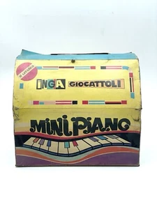 VINTAGE 80s PIANO MINI PIANO GIOCATTOLO INGA NUOVO IN BOX # BU - Picture 1 of 6