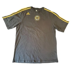 Adidas Philadelphia Union T-Shirt Men's Size Small MLS Soccer Tee Stripes Logo - Picture 1 of 5
