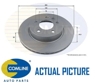 FRONT BRAKE DISCS PAIR COMLINE FOR VW CRAFTER 2 L ADC2920V - Picture 1 of 4
