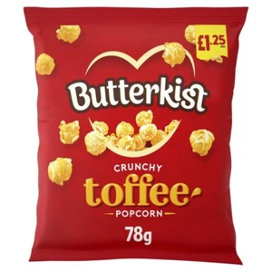 15 x Butterkist Crunchy Toffee Popcorn 78g Bags – Full Sealed Box – UK Stock - Picture 1 of 1