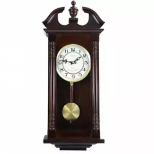 Bedford Clock Collection 27.5 Inch Cherry Oak Wall Clock - Picture 1 of 1