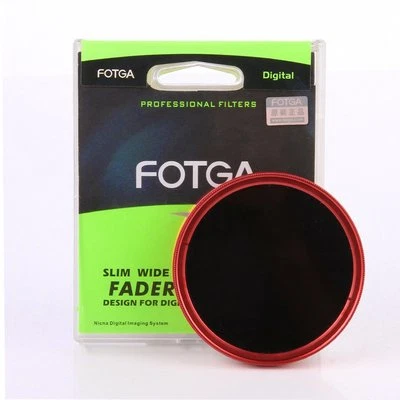 FOTGA 58mm Adjustable Fader Variable ND DSLR Filter Ring ND2 to ND400 Red Ring - Image 1 of 4