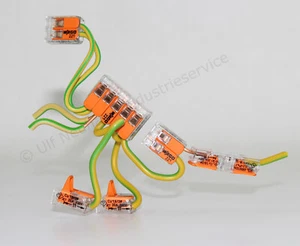 30 Wago Klemmen Sortiment im transparenten Sortierkasten 221-412 221-413 221-415 - Bild 1 von 3