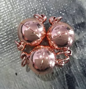 Magnetic Clasp, Real Rose Gold, 15x10mm, 5 sets, Free postage Oz Seller - Picture 1 of 3