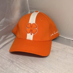 Black Clover Live Lucky Orange Golf Hat Orange Clover L/XL Flex - Picture 1 of 4