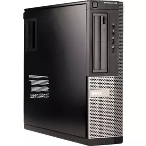 Dell OptiPlex Desktop Computer SFF Windows 10 PC 8GB RAM 500GB HDD DVD/RW Wi-Fi - Picture 1 of 5
