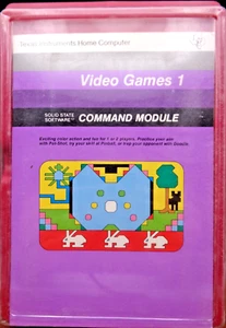 TI-99/4A -- VIDEO GAMES 1 (CARTRIDGE PHM3018) - Picture 1 of 7