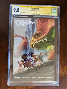 Rat Queens #1 CGC SS 9.8 Fiona Staples Variant Image Signed Wiebe WHITE pages! - Picture 1 of 3