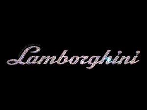 Bling Script Emblem for LAMBORGHINI Rear Lambo AUSTRIAN CRYSTAL Custom Bedazzled - Picture 1 of 9