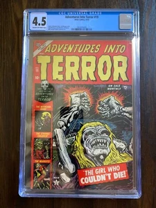 ADVENTURES INTO TERROR #19 ATLAS PRECODE HORROR - LOW CENSUS ONLY 6 HIGHER - Picture 1 of 2