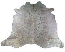 Gold Cowhide Rug Size: 7' X 6.5' Gold Metallic Cowhide Rug 