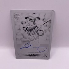 Jake McCarthy 2022 Topps Chrome 1/1 Rookie Auto Black Printing Plate Dbacks