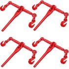 Uimoso 4 Pack Ratchet Binder 3/8"-1/2" Chain Load Binders 9215lbs for Tie Down