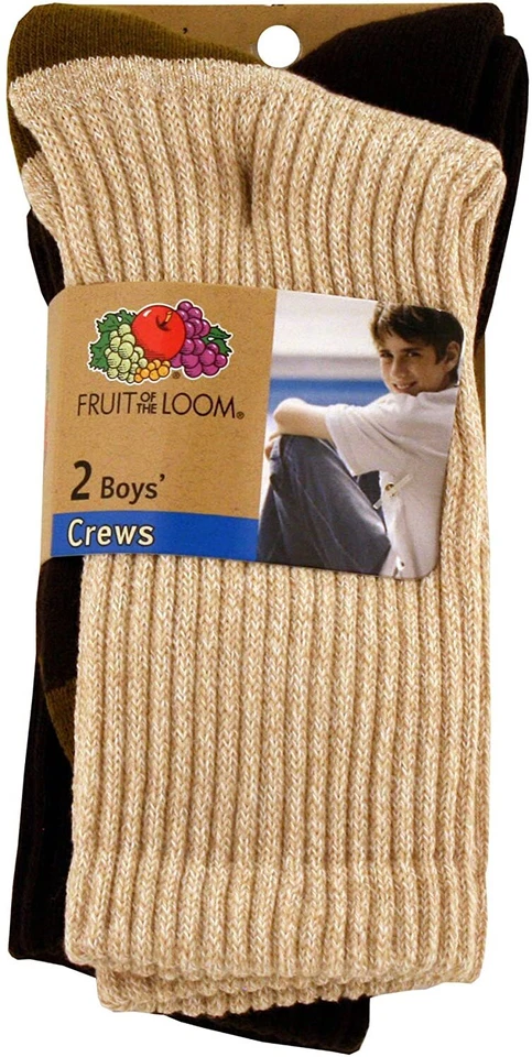 Pacote com 2 meias masculinas macias robustas Fruit Of The Loom - Imagem 1 de 1