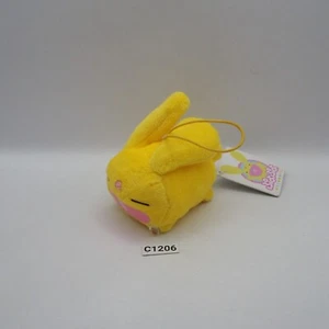 Puyo Puyo C1206 Carbuncle SEGA Strap Mascot Plush 3" TAG Toy Doll Japan - Picture 1 of 10