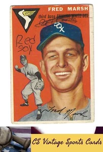 1954 Topps #218 Fred Marsh LOW GRADE/FILLER - Picture 1 of 2