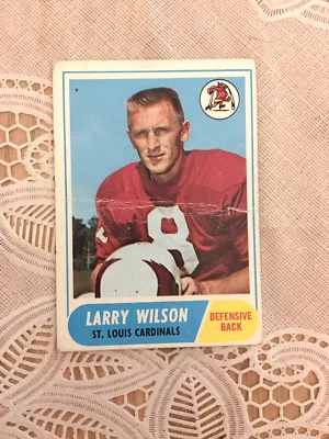 VINTAGE 1968 TOPPS LARRY WILSON #164 POOR OLD ST. LOUIS CARDINALS - Image 1 of 2