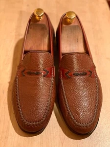 Moreschi braune Peccary Halbschuhe Schuhe 9,5 - Bild 1 von 10