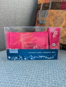 Brand new: Lakeland Pink Oriental Floral Cosmetic Duo Bag Set - Picture 1 of 3