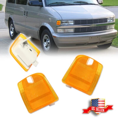 OE-Style Amber Lens Side Corner Lights For 1995-2005 Chevrolet Astro GMC Safari - Image 1 of 4