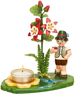"SUPPORTO LUCI grande arte popolare - giovane Akelei - 17 cm""" - Foto 1 di 1