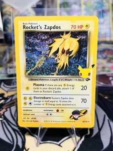 ⚡️💢Rocket's Zapdos Holo Pokemon Celebrations Classic Collection 15/13 💢⚡️ - Picture 1 of 2