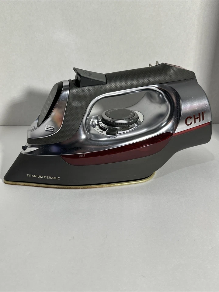 Chi Steam Iron For Clothes 8' Retractable Cord 1700 Watts Titanium Ceramic  - Image 1 of 4