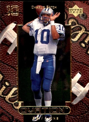 Charlie Batch 1999 Upper Deck Ovation #20 Lions FREE SHIPPING AutographDen - Image 1 of 2