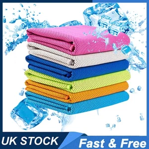 6 x Instant Cooling Towel ICE Cold Golf Cycling Jogging Gym Sports Outdoor Towel - Picture 1 of 11