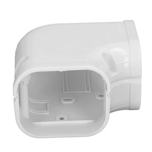 Cubierta de línea de codo plano de 90 grados PVC mini cubierta de línea de codo plano de CA para 1 a 2 nueva - Imagen 1 de 23