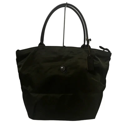 Auténtico Bolso de Mano Felisi - 03-28 Caqui Marrón Oscuro Nylon Cuero Foto 1 de 4