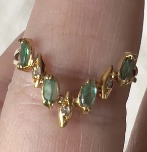 Aron & Hirsch 18k Gold Diamant Smaragd Ring Gr. 9,25 - Bild 1 von 12