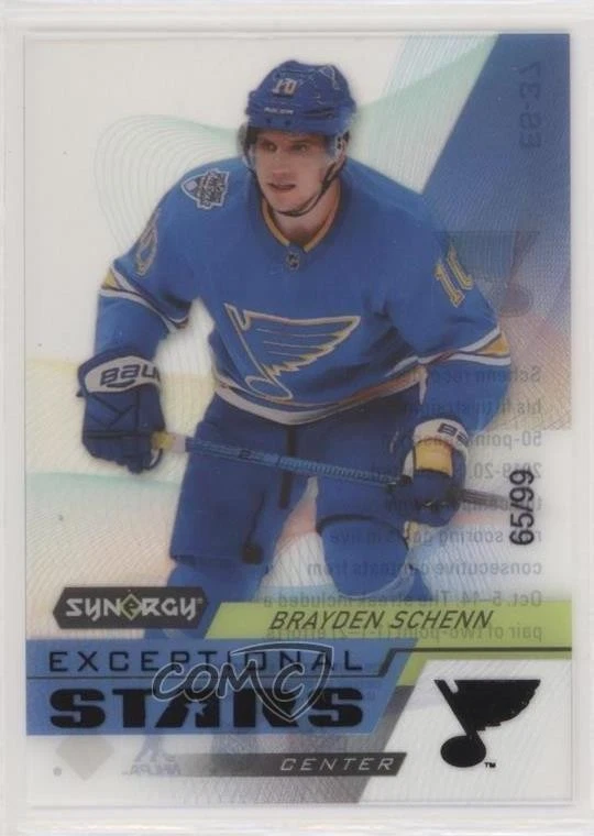2020-21 Upper Deck Synergy Exceptional Stars Black /99 Brayden Schenn #ES-37 - Image 1 of 2