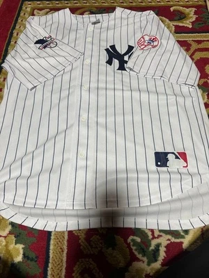 Camiseta de béisbol abotonada de los Yankees de Nueva York MLB con tamaño... - Imagen 1 de 4