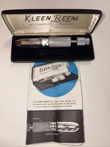 VTG Kleen Reem Pipe Cleaner Tool WJ w/ Original Case & Instructions PREOWNED - Picture 1 of 6