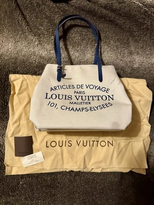 Bolso de Mano Louis Vuitton LV M94504 Cabas PM Colección Verano Lona Blanca 2327830 Foto 1 de 4