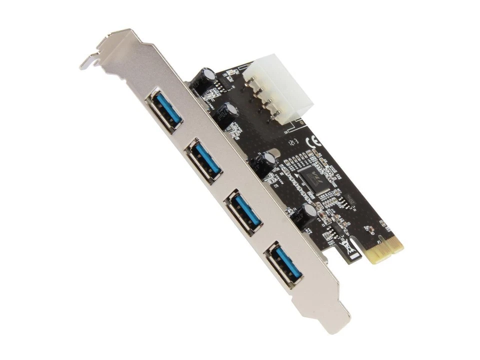 SYBA USB 3.0 4-port PCI-Express x1 Controller Card, VLI VL80x Chip Model - Image 1 of 4