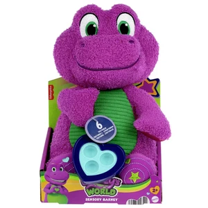 Juguete de peluche Barney's World Sensory Barney con inquietud para niños pequeños 2+ años - Imagen 1 de 7