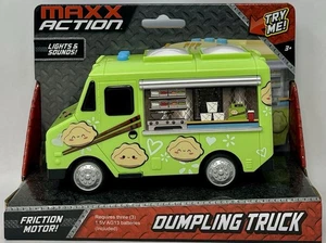 Maxx Action Dumpling Truck Motor de fricción Neumáticos de goma Luces y sonido Edades 3+ - Imagen 1 de 2