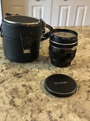Vivitar 28 mm f 2.8 Lens Nikon N/Ai Camera Wide Angle Lens With Leather Case - Image 1 of 4