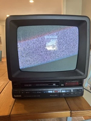 VTG Symphonic 13”  3 Way Record TVCR Tv Vcr Combo FOR PARTS Bad Vcr No Remote - Image 1 of 4