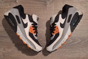 NIKE Air Max 90 DC9845-100 Black Turf Orange Aquamarine Mens Size 9 - Picture 1 of 9