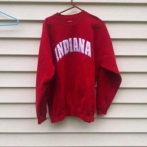 Indiana Hoosiers Sweatshirt Mens XXL Crewneck Dodger Y2K Vintage Made In The USA - Picture 1 of 8