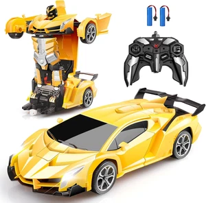 Carro de Control Remoto Transformable con Luces LED y Giro 360 para Ninos - Picture 1 of 12