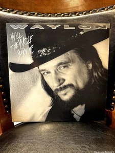 Waylon Jennings - Will The Wolf Survive Vinyl LP [1986] MCA-5688 - Picture 1 of 3