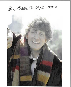 Tom Baker 4th DOCTOR WHO Genuine Signed Autograph 10X8 COA 38282.. - Picture 1 of 1