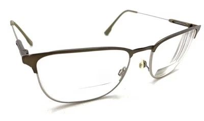 Flexon E1124 310 Green Silver Rectangle Eyeglasses Frames 56-19 145 Designer - Image 1 of 4