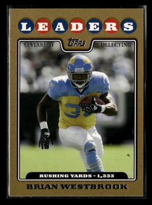 2008 Topps #291 Brian Westbrook Gold #/2008 - Image 1 of 2