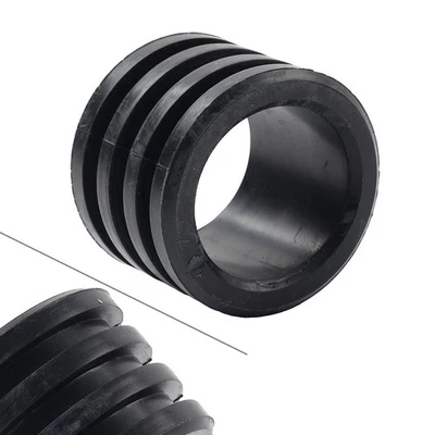 Rubber Black Exhaust Pipe Muffler Gasket For Honda CR250R CR 250 1984-2007 - Image 1 of 4