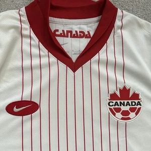 Nike Canada National Team Mens Medium Jersey Shirt Away Soccer Beige World Cup - Picture 1 of 12